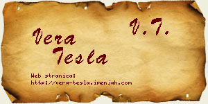 Vera Tesla vizit kartica